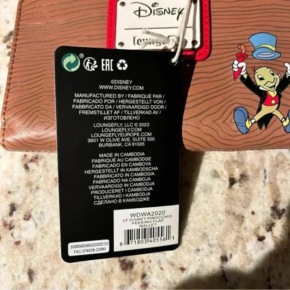 Loungefly Pinocchio Flap Wallet - Picture 6 of 6